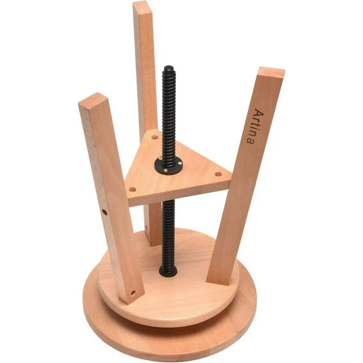 Artina Drehhocker Arles, Malhocker aus massivem Buchenholz – Bild 2