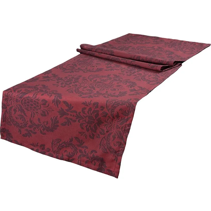 beties Tischläufer Epoche (1-tlg, 1 Stück Tischläufer), 40x150 cm Baumwolle karmin-rot