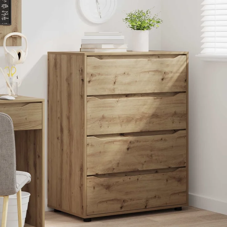 vidaXL Stauraumschränke 80 x 48 x 105 cm Holzwerkstoff Artisan-Eiche 3406234 – Bild 5