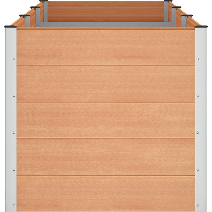 vidaXL Hochbeet Braun 300 x 100 x 91 cm WPC und Aluminium 42039015 – Bild 4