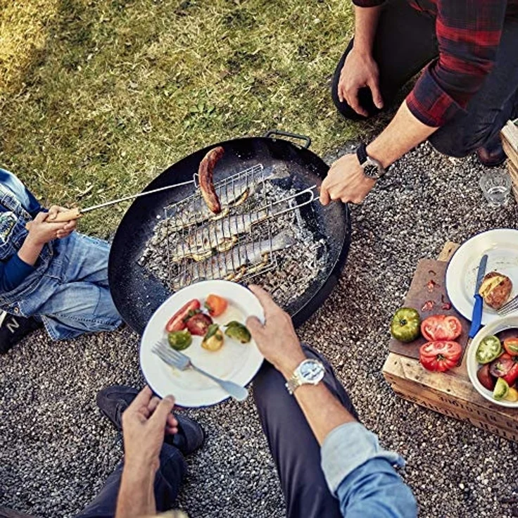 Victorinox Grillgabel, ausziehbar, Edelstahl/Holz, Silber/Natur, 22,5 cm – Bild 2