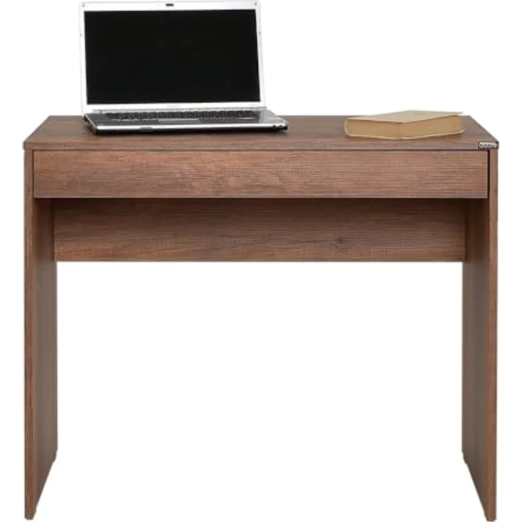 Stylish Study Desk, Oslo & Walnut, 90 x 75 x 55 cm | 100% Melamine Coated Particle Board, 16 mm Thickness | Ideal for Modern Home Office & Study – Bild 9