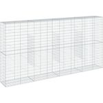 vidaXL Gabione mit Deckel 400x50x200 cm Verzinktes Eisen 3295169