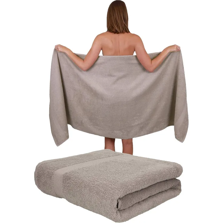 Betz Saunatuch 2 Stück Saunatücher Saunatuch 80x200 cm Palermo Badetuch Strandtuch, 100% Baumwolle (Set, 2-St), 100% Baumwolle
