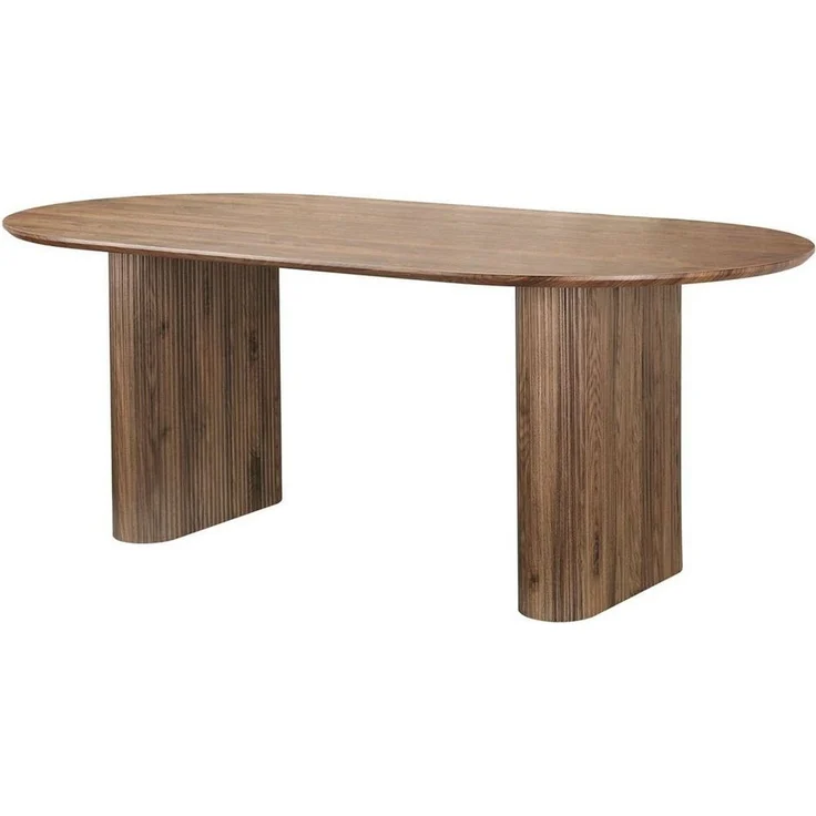 OTTO home Esstisch Bostonia, ovaler Esstisch, Beine mit Rillenstruktur, pflegeleicht, Höhe 76 cm – Bild 5