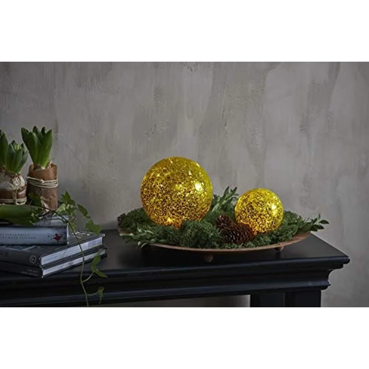 Star LED-Glaskugel Fall' mit 15 LED-Lichtern – Bild 2