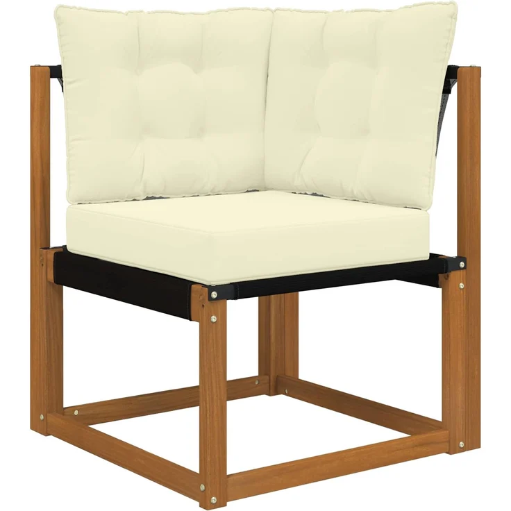 vidaXL Outdoor-Sofagarnitur 6 stk. 6-Sitzer Natur und Creme 3382166 – Bild 6