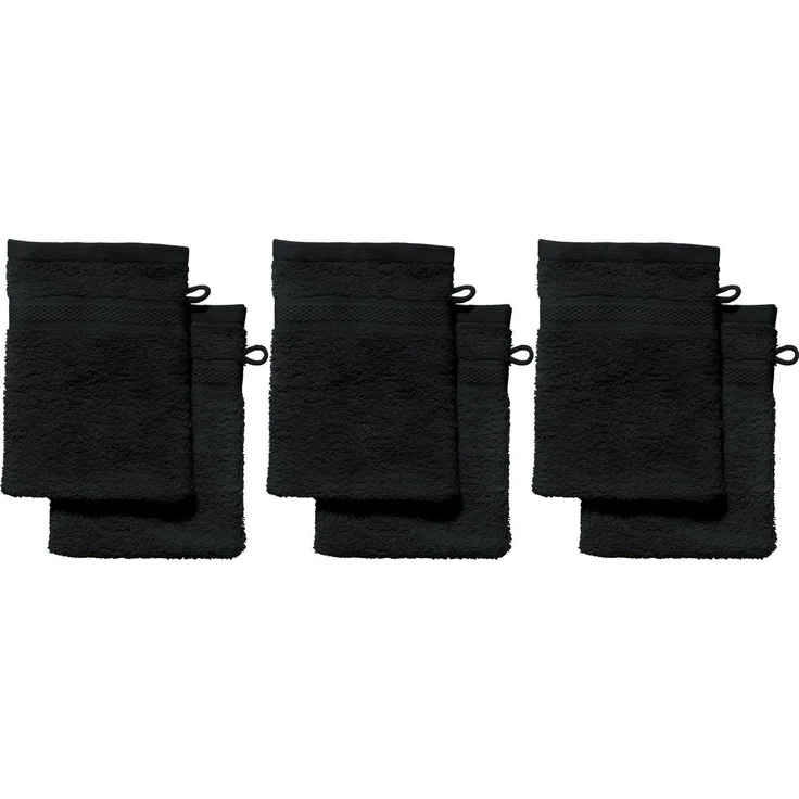 REDBEST Waschhandschuh Waschhandschuh "Chicago" 6er-Pack, Frottier (6-St), Walk-Frottier Uni – Bild 1