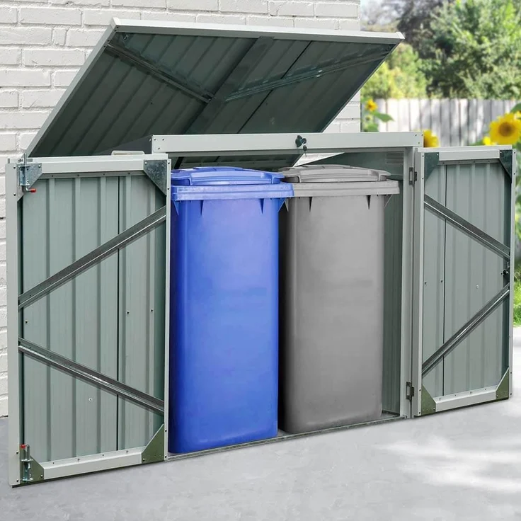 HOME DELUXE Mülltonnenbox BASURA M - 2x 240L – Bild 2