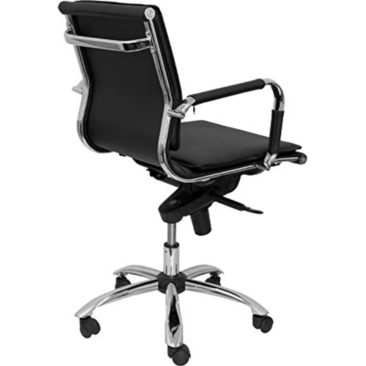 Piqueras y Crespo Modell ALCARAZ – Bürostuhl, ergonomisch, mit Mechanismus Umkippen, mehrere Liegepositionen – Sitz und Rückenlehne aus Kunstleder schwarz – Bild 9