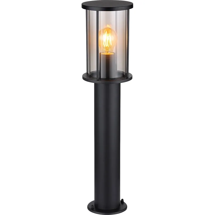 Stehlampe Außenleuchte, Metall, schwarz, wetterfest, H 60 cm