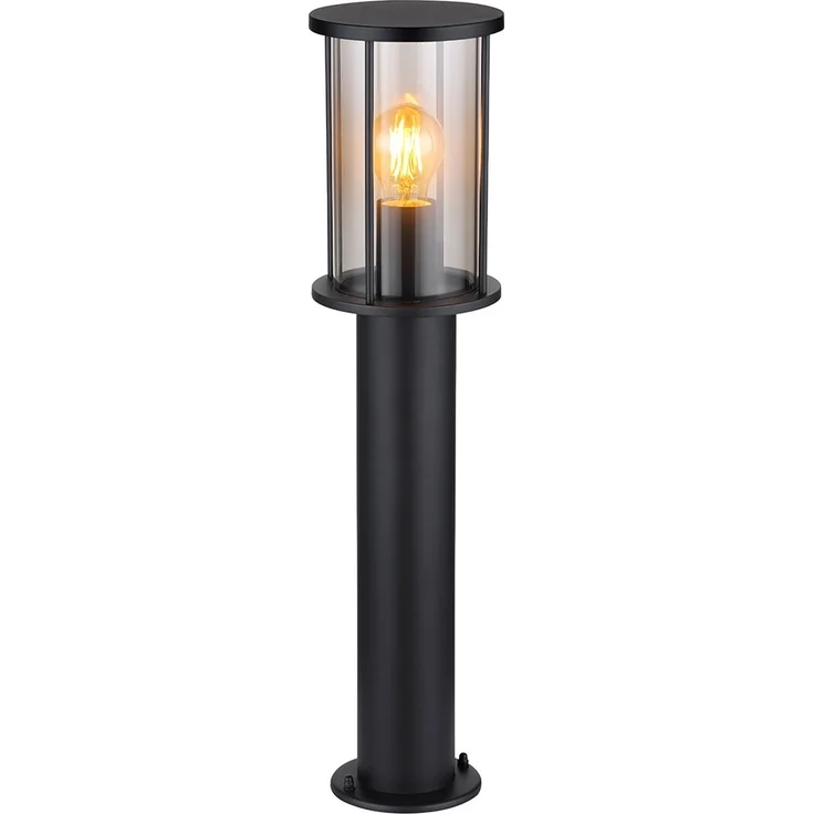 Stehlampe Außenleuchte, Metall, schwarz, wetterfest, H 60 cm – Bild 1