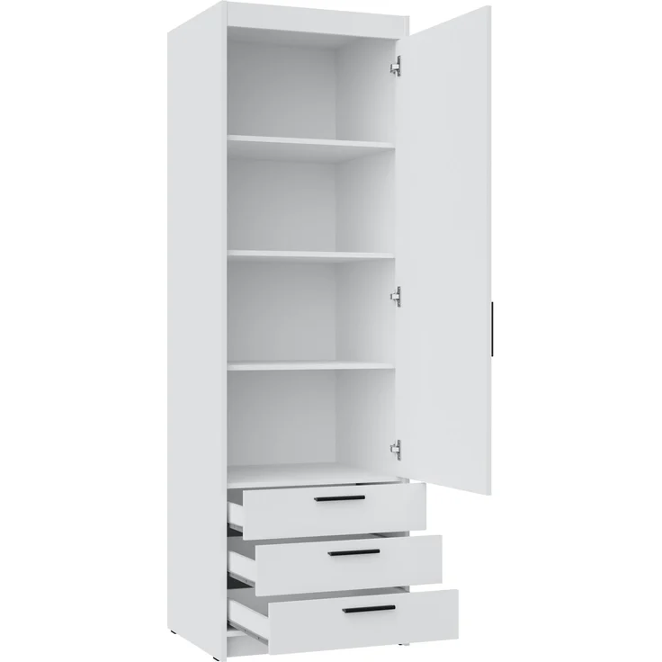 AX LIVING Schlafzimmer Schrank Storicos 1T3S Eiche Lefkas 59,9cm breit – Bild 3