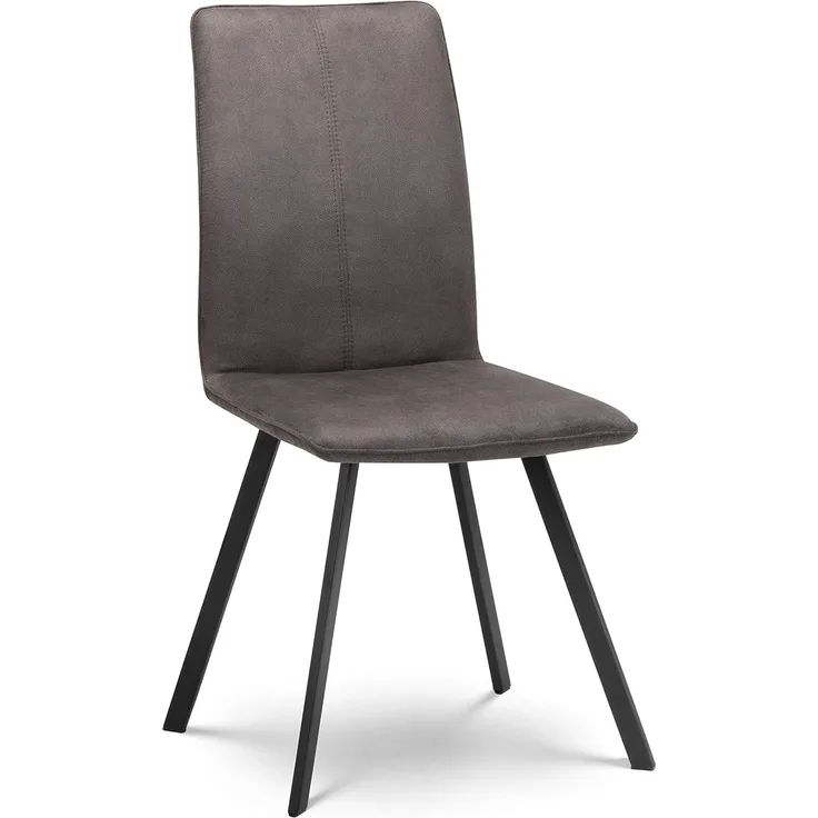 Julian Bowen Monroe Esszimmerstuhl, 2 Stück, anthrazit und schwarz