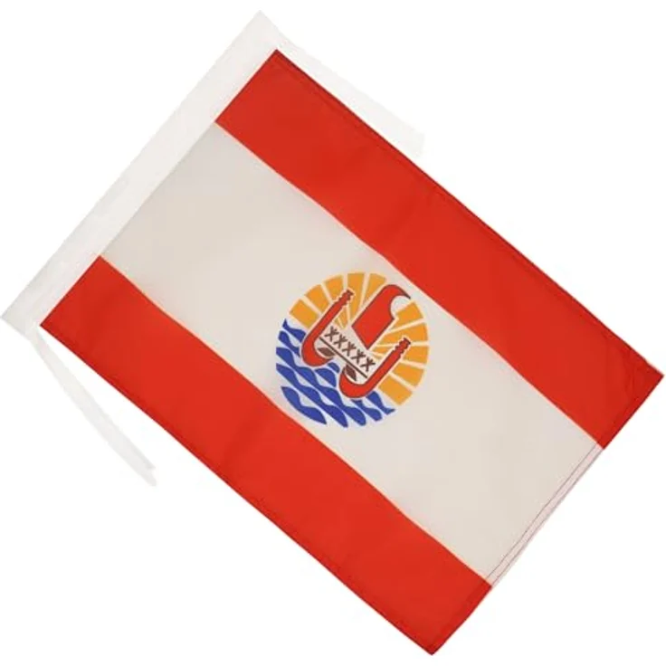 AZ FLAG - Flagge Französisch-Polynesien - 45x30 cm Mit Kordel - Polynésie Française Fahne 30 x 45 Cm - Flaggen – Bild 2