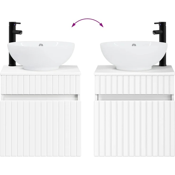 vidaXL Badezimmerschrank-Set 3 stk. Weiß 157 x 44,5 x 80 cm 3405757 – Bild 10