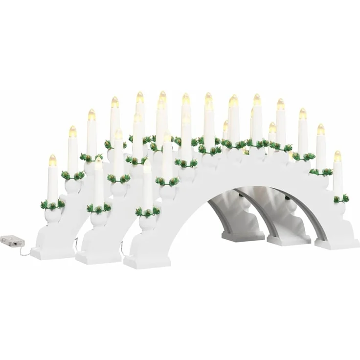 vidaXL Weihnachtskerzenbogen mit 10 LED Kerzen 3 stk. LEDs Warmes Weiß 42019710 – Bild 2