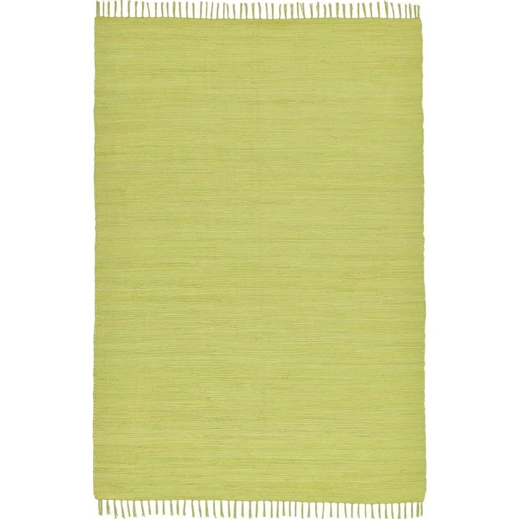 THEKO Teppich Happy Cotton Fleckerl, handgewebt, rechteckig, Höhe: 5 mm, Flachgewebe, reine Baumwolle, meliert, mit Fransen, auch als Läufer – Bild 2