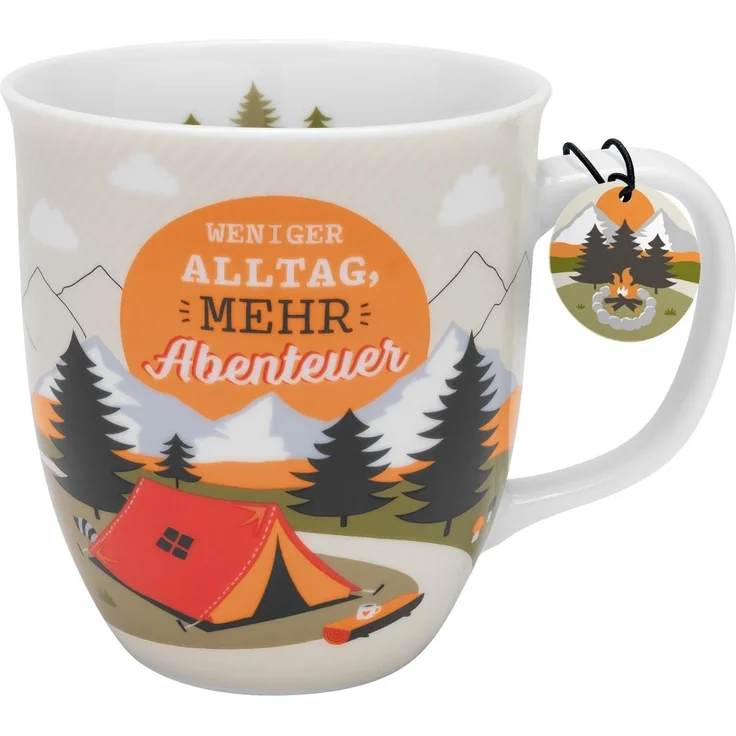Tasse Kaffeetasse Kaffeebecher Teetasse Sheepworld 40cl Fernweh Berge 48414 – Bild 3