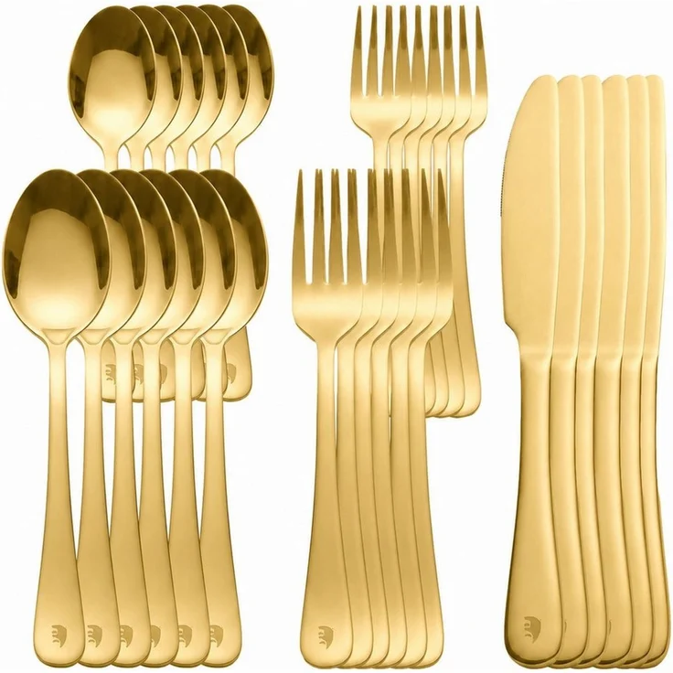 Roxlin Besteck-Set 30-teiliges Edelstahl-Besteckset modern & elegant 4 Farbe – Bild 2