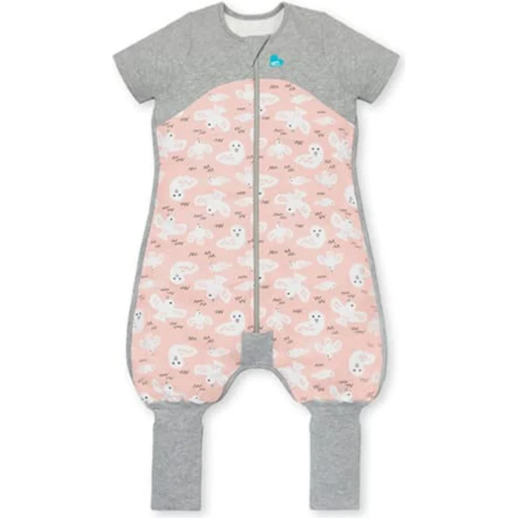 Love To Dream Schlafsack mit Füßen, 12-24 Monate, idealer Stoff für milde Temperaturen (18-24°C), statt Bettdecke, Schlafanzug Baby Winter, Babyschlafsack, Rosa – Bild 2
