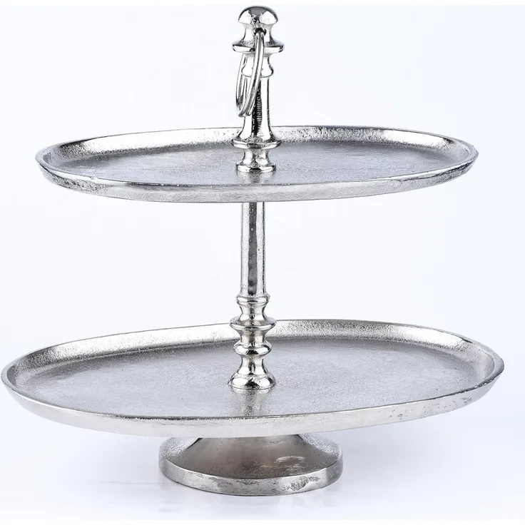 Marrakesch Orient & Mediterran Interior Etagere Etagen Etagere aus Aluminium Annika, Cupcake Ständer modern Tischdeko, Handarbeit