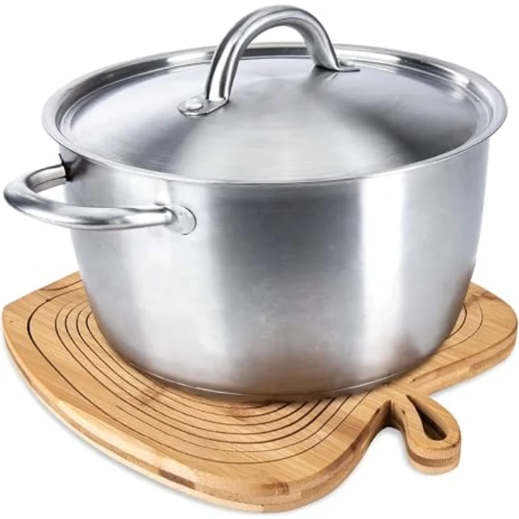 Dimono Obstschale DIMONO Obstkorb Apfelform – Obstschale faltbar Bambus, Bambus, (Faltkorb), Gemüseschale & Topfuntersetzer – Bild 7