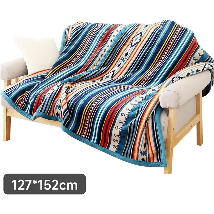 Wolldecke Korallen-Fleece-Überwurf flauschig weiche Couchdecke warme Bettdecke, OSTWOLKE, Flanelldecke, ideal für Schlafzimmer, Wohnzimmer, Büro