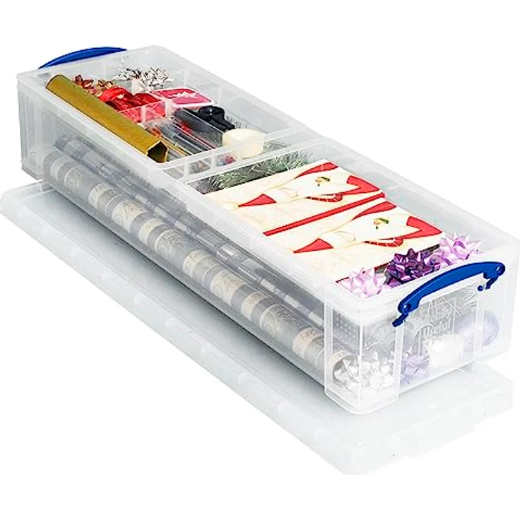Really Useful Box Aufbewahrungsbox 22,0 l - 80,0 x 25,5 x 15,5 cm transparent – Bild 2