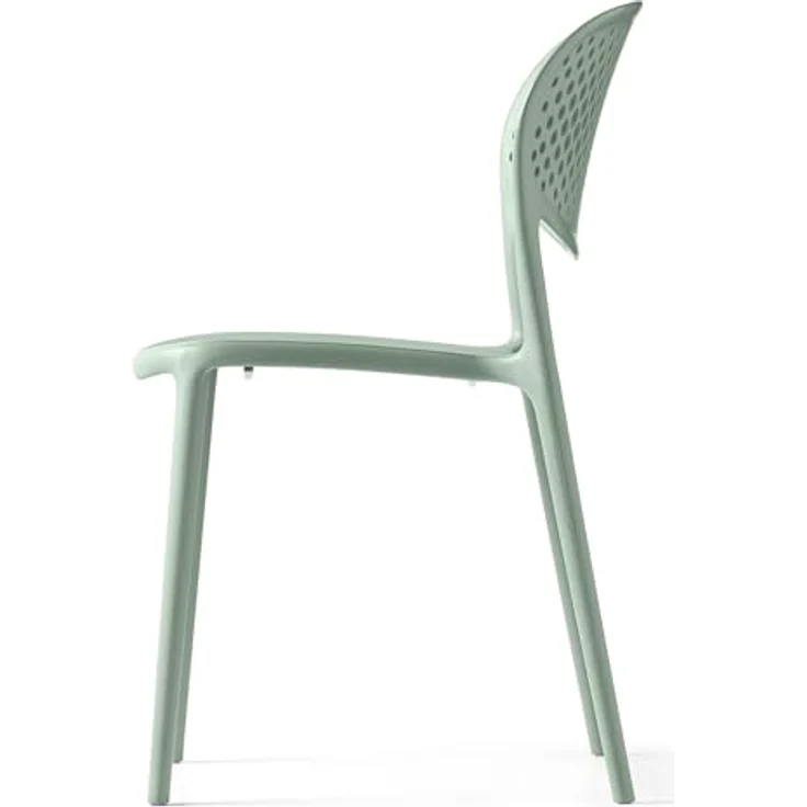 Connubia, 2 Stühle Abby mit gelochter Rückenlehne, aus 100% recyceltem Polypropylen – Bild 4