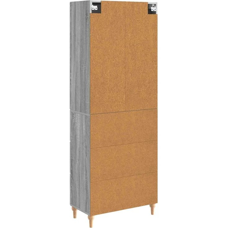 vidaXL Schrankset 2 pcs Grau Sonoma 66 x 34,5 x 90 cm Holzwerkstoff 3416463 – Bild 6