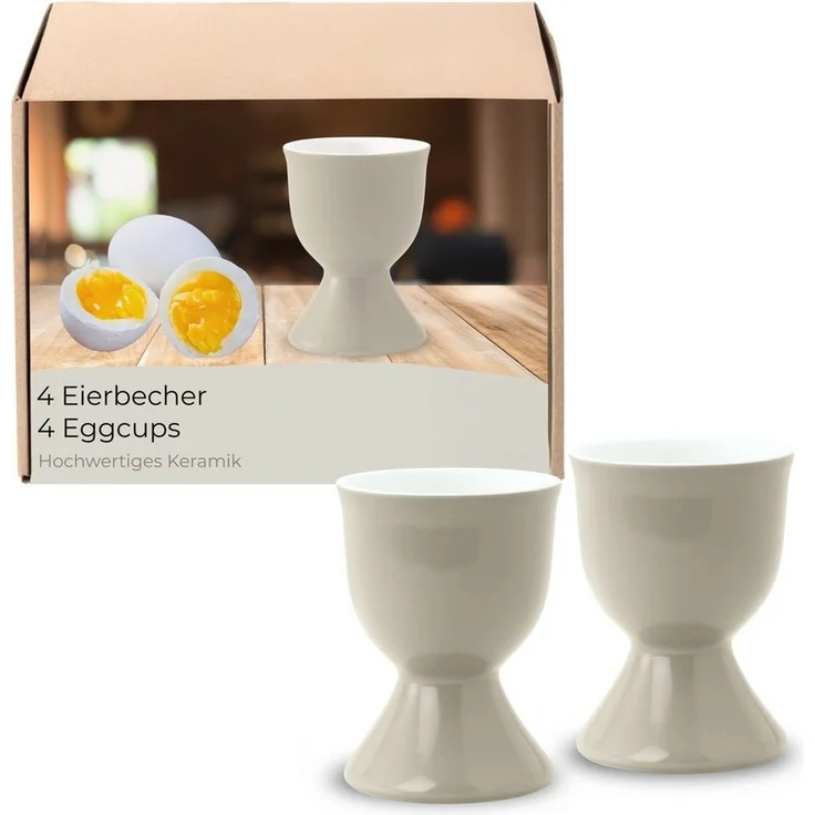 matches21 HOME & HOBBY Eierbecher, (4-tlg), Spülmaschinenfeste Eierhalter für Frühstückstisch – Bild 5