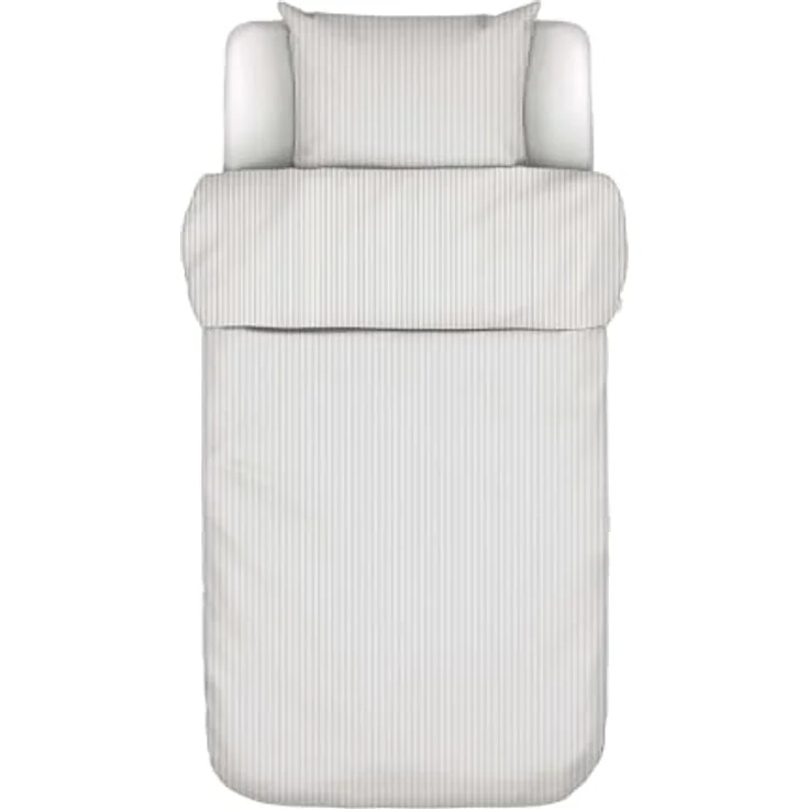 Marc O'Polo Bettwäsche Classic Fine Stripe, Anthrazit, 2-teiliges Set, 135x200 cm, GOTS-zertifiziert, aus Baumwolle, für Hausstauballergiker geeignet – Bild 1
