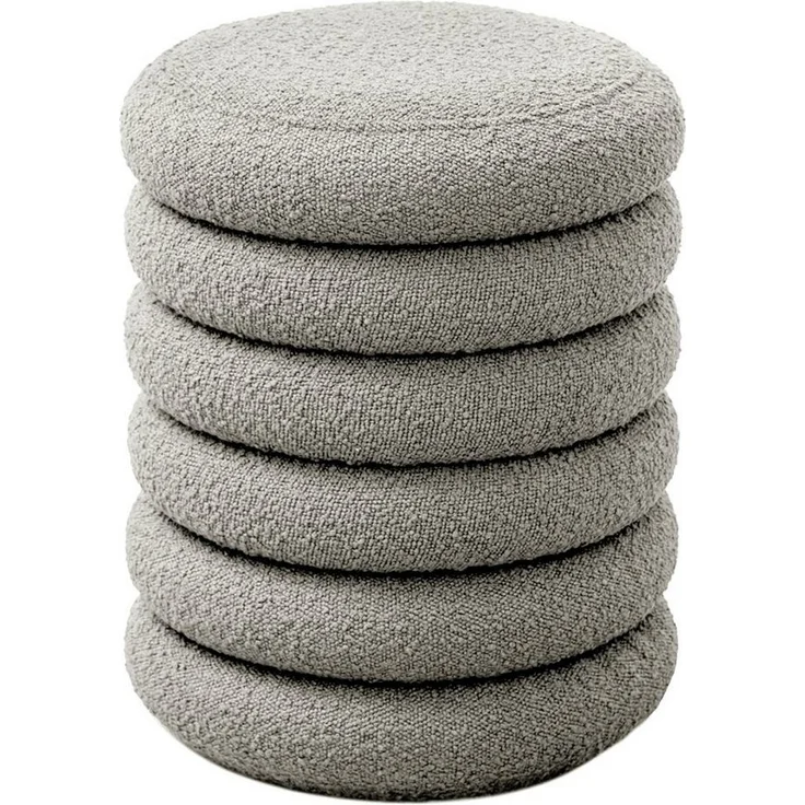 SVITA Stauraumhocker BLOSSOM XS, Pouf, Mit Stauraum, Bouclé-Bezug, Bequeme Polsterung, Modern – Bild 5