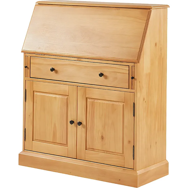 Vente-unique - Sekretär - MDF & Kiefernholz - Eichefarben - CLEORE – Bild 4