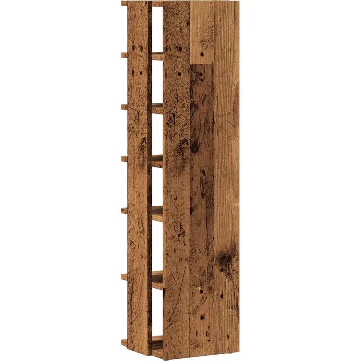 vidaXL Schuhschränke 2 Stk. Altholz-Optik 28x27x102 cm Holzwerkstoff 856665 – Bild 5