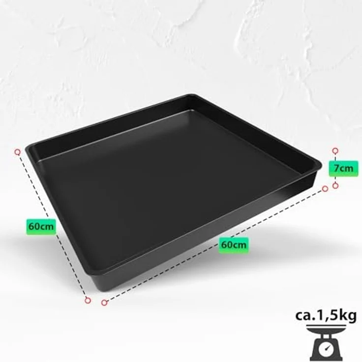 BigDean Pflanzschale 60x60x7 1 Stück Allzweckwanne hochwertige Pflanzwanne England (Set, 1 St, Anzuchtschalen), 0,36qm, Kräuteranzucht, Gemüseanzucht, Pflanzenzucht. – Bild 3