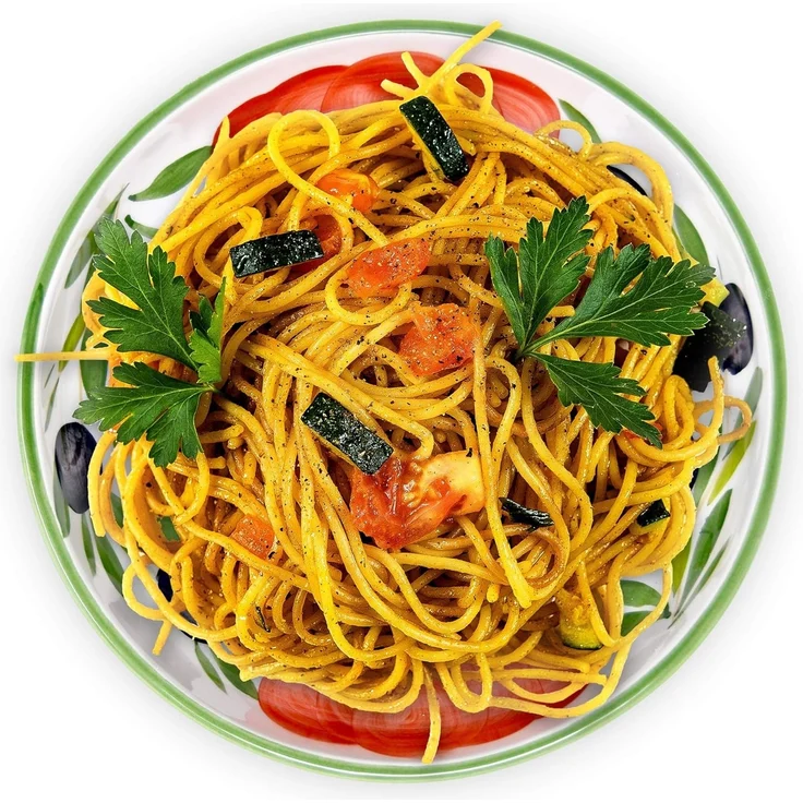 Lashuma Pastateller Tomate Olive, (1 St), Italienischer Nudelteller tief – Bild 3