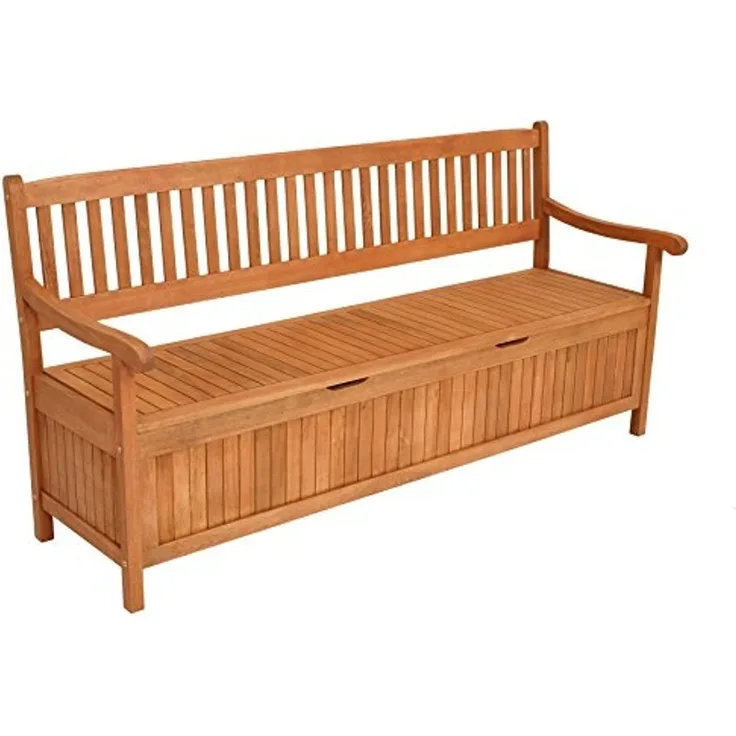 Truhenbank MONTEGO XXL 4-sitzer, Eukalyptus geölt
