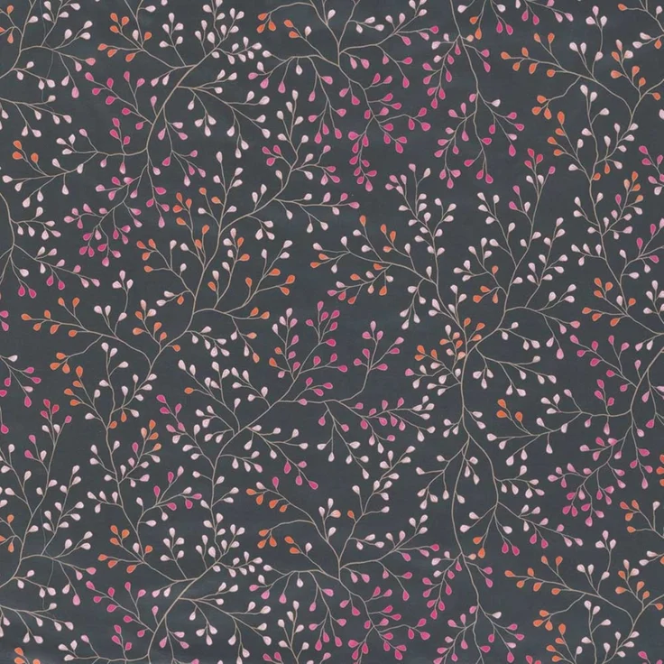 Estella Mako Jersey Bettwäsche 155x220 Aline grau Blätterrispen Zweige 6391-810 – Bild 3