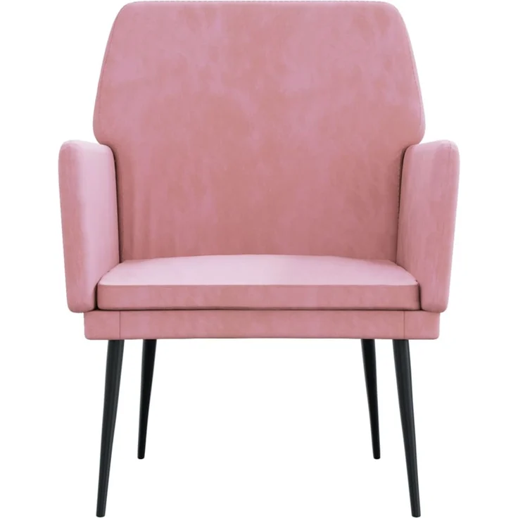 Sessel wohnzimmer, Relaxsessel, Fernsehsessel Rosa 62x79x79 cm Samt – Bild 3