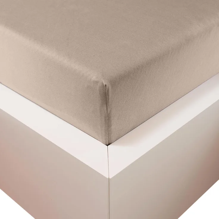 Traumschloss Premium Plus Edel-Jersey Spannbettlaken stein 140-160x200-220