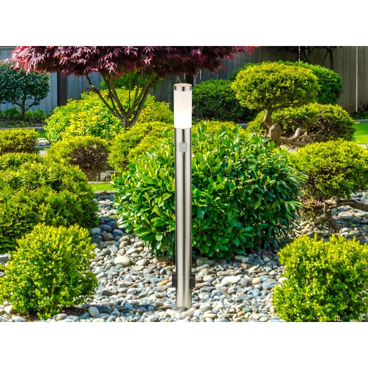 Außenleuchte Sockellampe IP44 Bewegungsmelder Steckdosen 3159KS – Bild 5