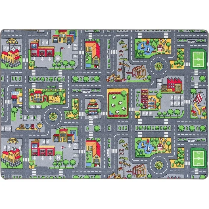 Snapstyle Kinderteppich Straßenteppich Beidseitig Straßenlandschaften, Rechteckig, Höhe: 6 mm
