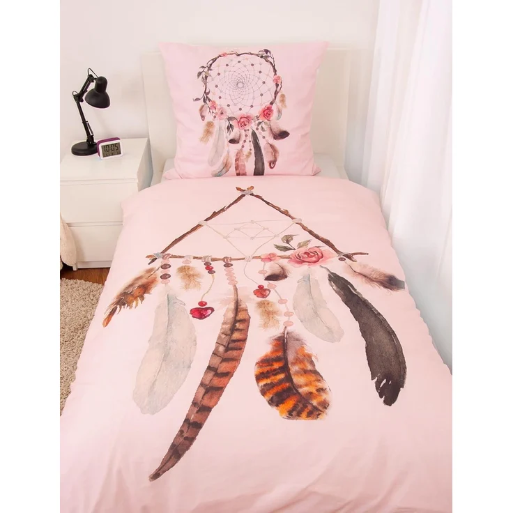Herding Kinderbettwäsche Traumfänger Mädchen Wende Bettwäsche Dreaming, 80 x 80 cm + 135 x 200 cm – Bild 2