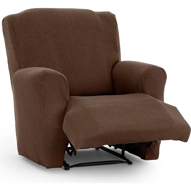 ECOMMERC3 Sofaüberwurf für gemeinsame Füße, universell und vielseitig – Sofabezug in Braun, einfach anzubringen, für Rückenlehne, Sitz und Armlehnen