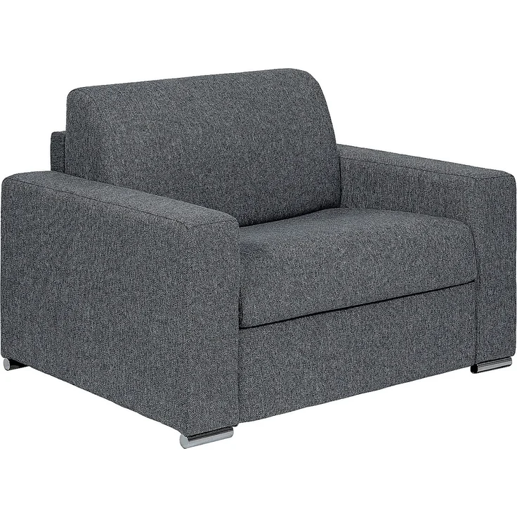Vente-unique - CALITO - Schlafsessel - Metall - Stahl - Grau - 124 x 95 x 86 cm – Bild 4