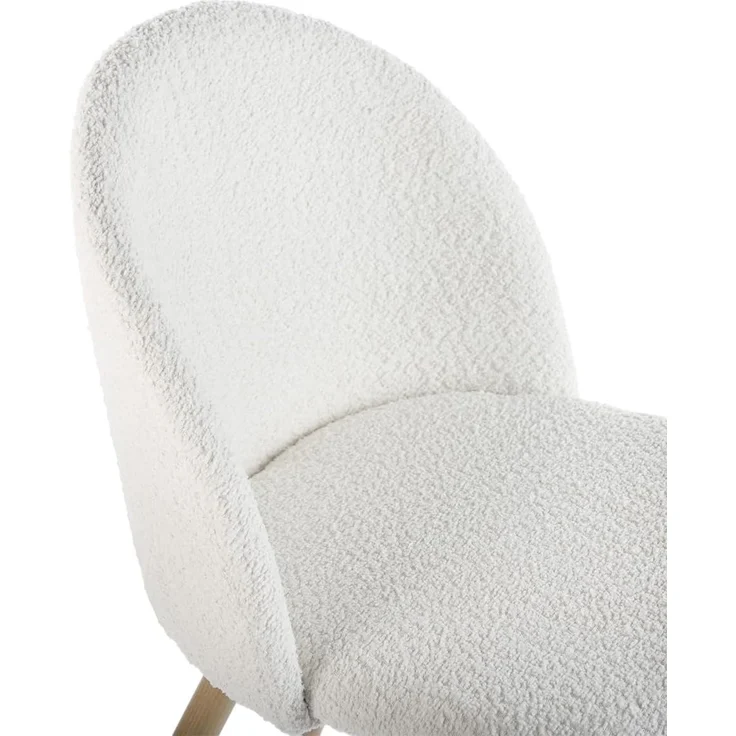 FurnitureR Set von 4 Esszimmerstühlen Weiche Stühle Küchenstühle, Komfort Chenille Stoff Sitz für Esszimmer Wohnzimmer Lounge Home, Beige – Bild 6