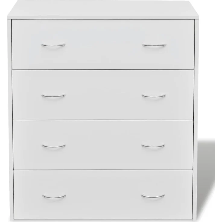 vidaXL Kommode mit 4 Schubladen 60×30,5×71 cm Weiß 242545 – Bild 4