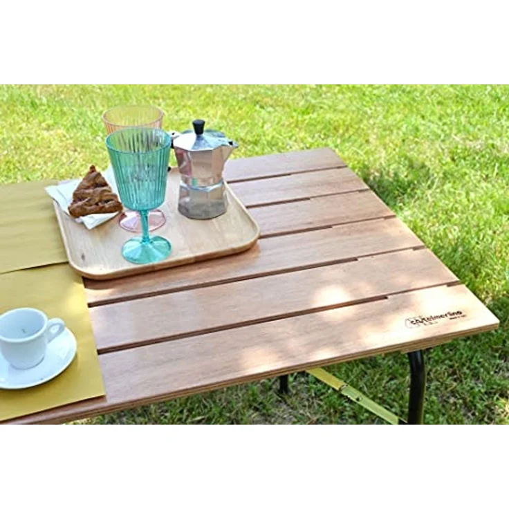 Castelmerlino Klapptisch für den Außenbereich, Camping, Terrasse, Okkumè, 80x60 cm – Bild 2